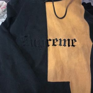Supreme split hoodie